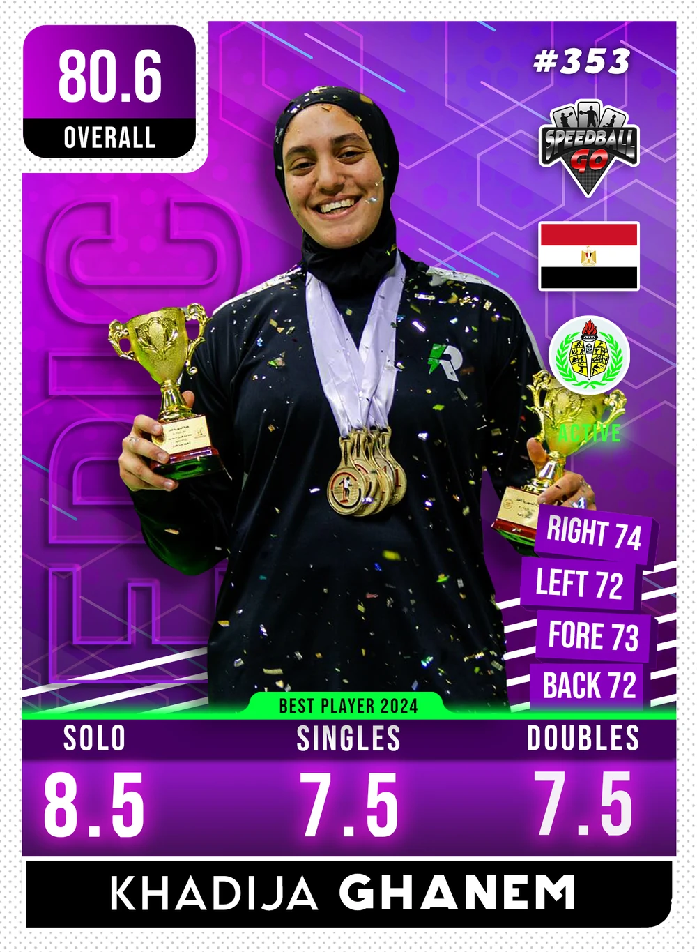 Khadija GHANEM (2024 MVP)
