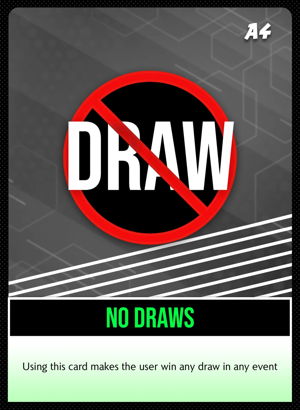 No Draws